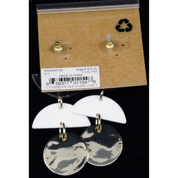 New Rachel Rachel Roy Gold-Tone Geometric Linear - Picture 3 of 3